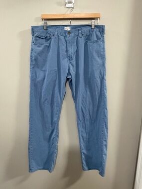 Dockers Men's Straight Fit 5-Pocket Blue Chinos. Size 36x30